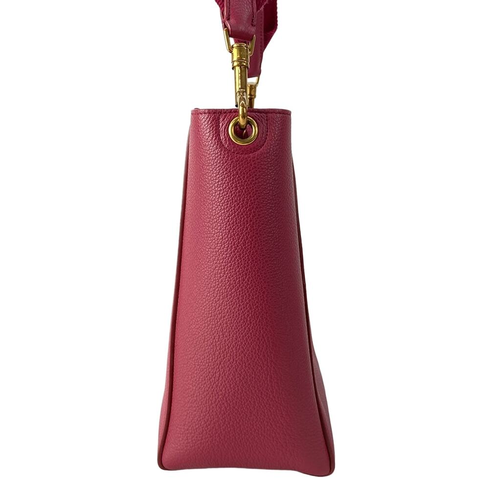 Celine Sangle bucket small Shoulder Bag 189303AH4.25RY Raspberry (Pink-Red) - Picture 4 of 15